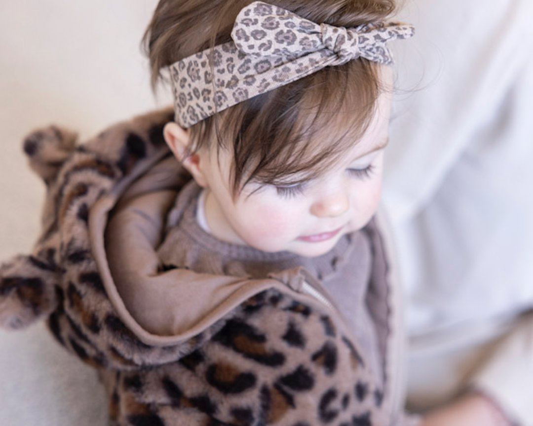 BETTER TOGETHER - Sustainable Teddy Padded Leopard Hooded Jacket