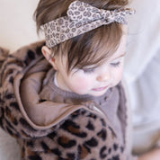 BETTER TOGETHER - Organic Cotton Leopard Peached Jersey Headband