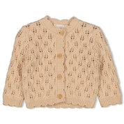 FLOWER RANCH - Pointelle Knit Cardigan