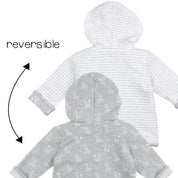 GIRAFFE — Organic Cotton Reversible Hooded French Terry Fashion Jacket