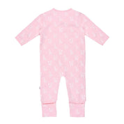 GIRAFFE  — Organic Cotton All-Over Print Crossover Jumpsuit