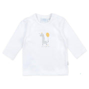 GIRAFFE — Organic Cotton "Nice to meet you!" Graphic Long Sleeve Top