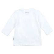 GIRAFFE — Organic Cotton "Nice to meet you!" Graphic Long Sleeve Top