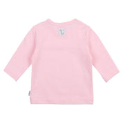 GIRAFFE — Organic Cotton "Hello" Graphic Long Sleeve Top