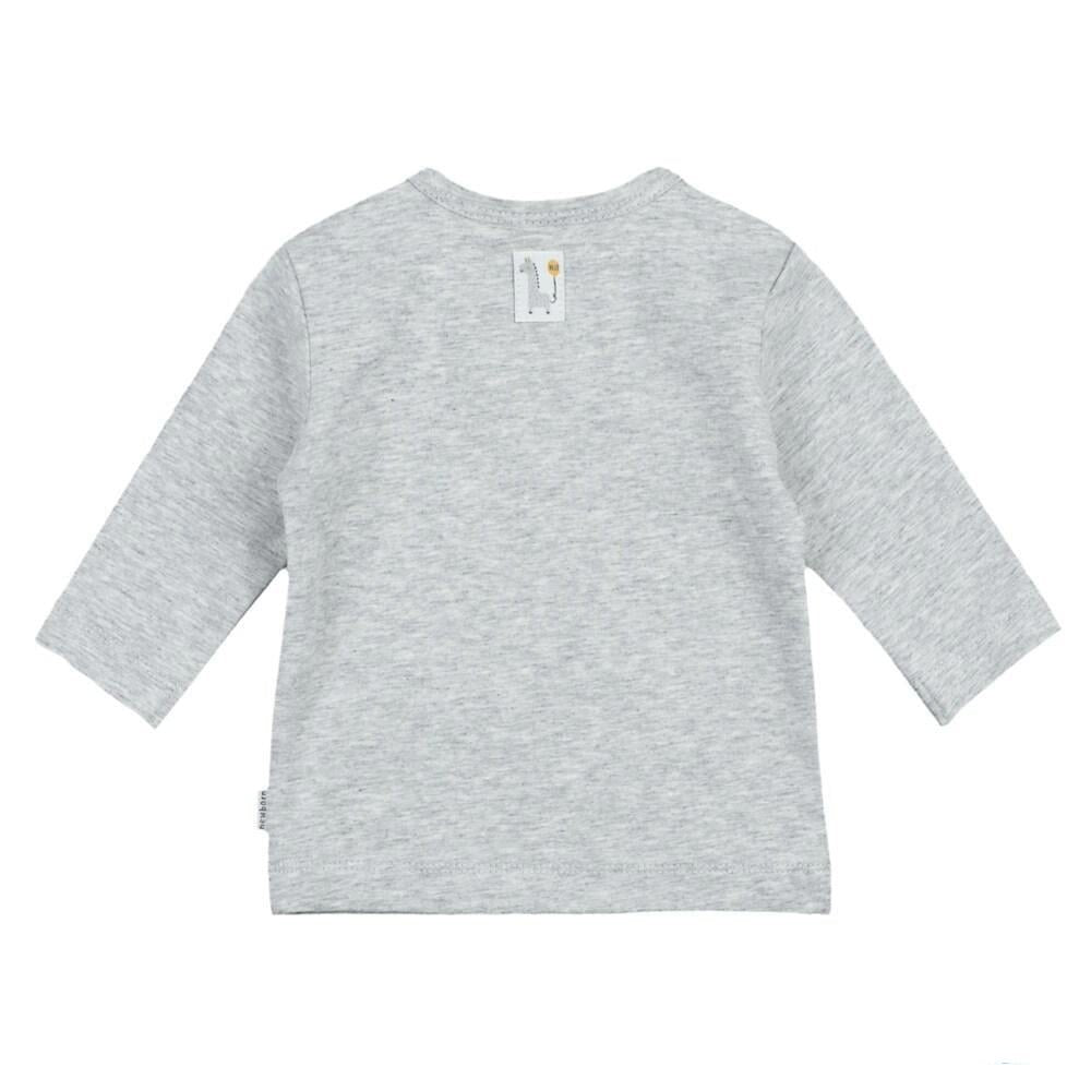 GIRAFFE — Organic Cotton "Hello" Graphic Long Sleeve Top