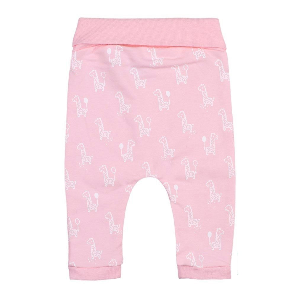 GIRAFFE — Organic Cotton All-Over Print Spandex Jersey Fashion Pants