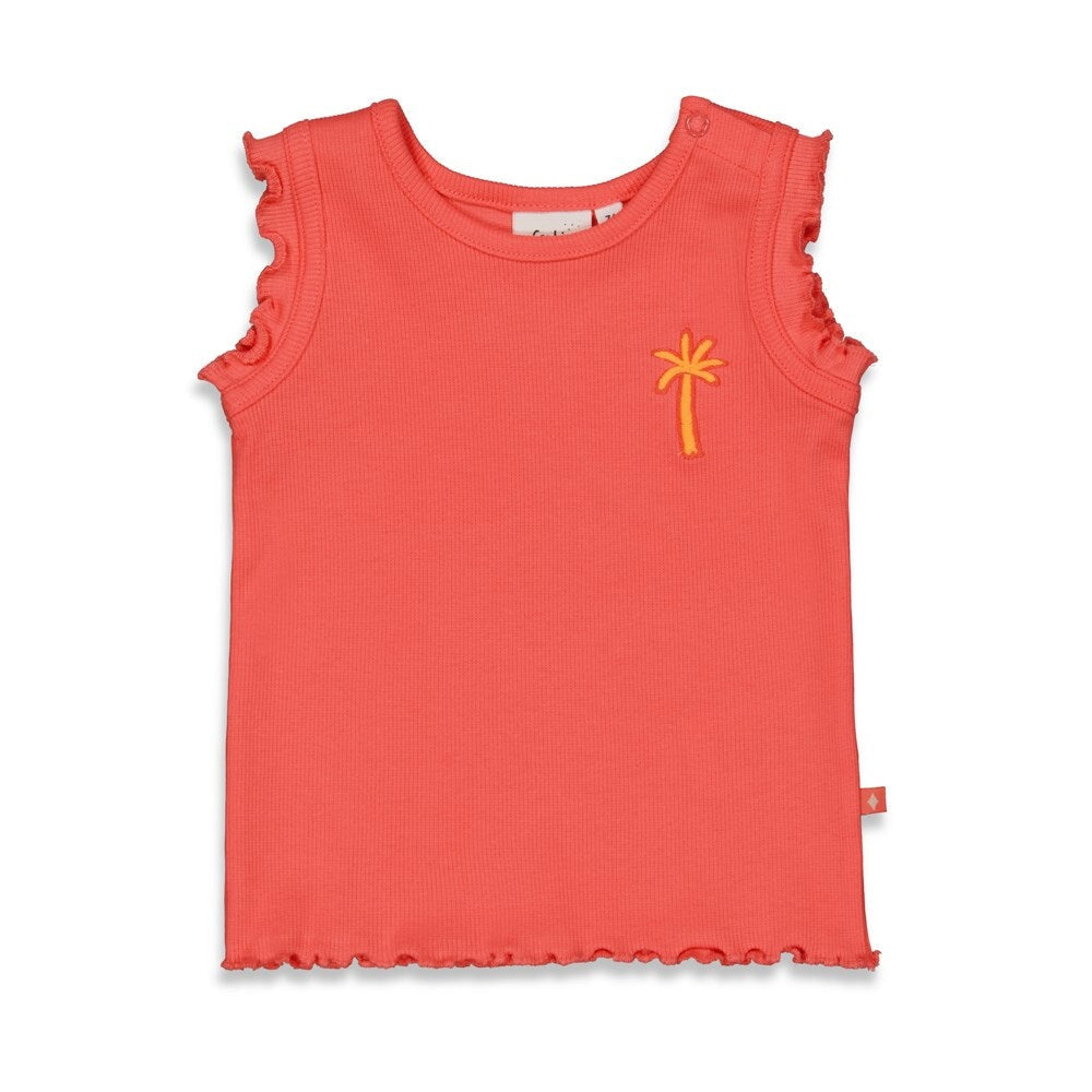 SUNNY DAYS Palm Tree Singlet Top