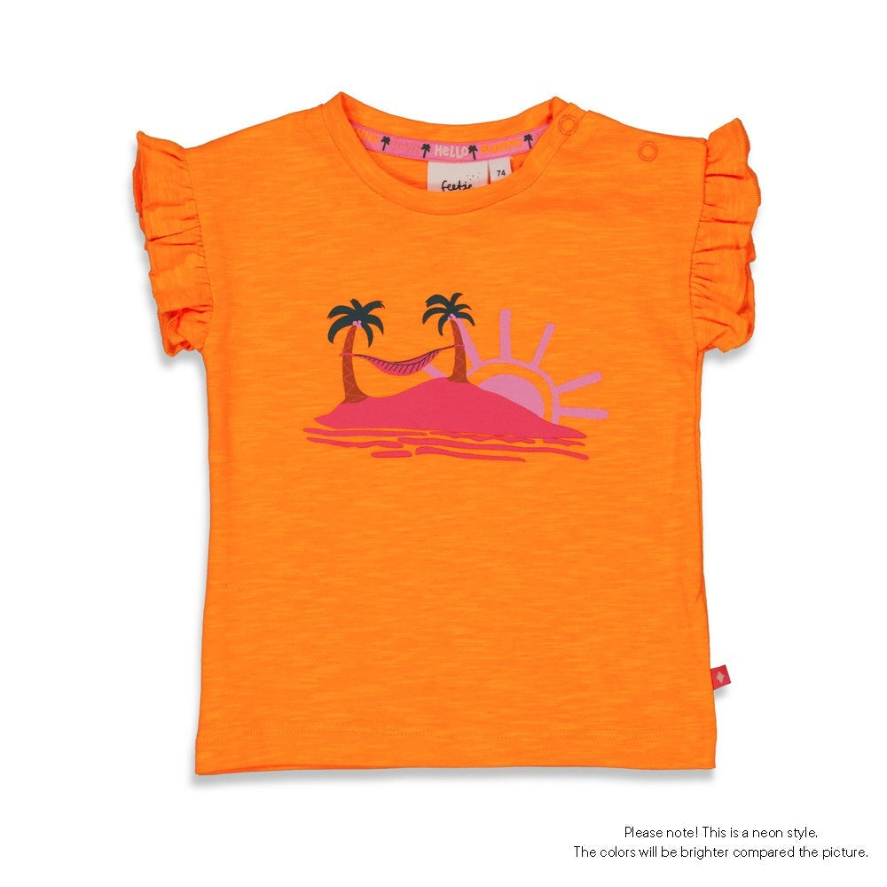 SUNNY DAYS Palms Fashion Color Top