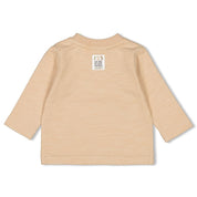 COOL FAMILY Signature Palm Embroidered Long Sleeve Top