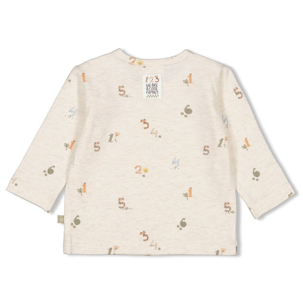 COOL FAMILY Signature Allover Print Top