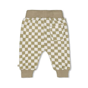 COOL FAMILY Checkered Fashion Terry Pants