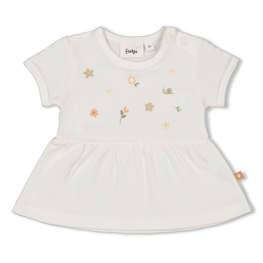 BLOOM WITH LOVE Short Sleeve Tunic Top