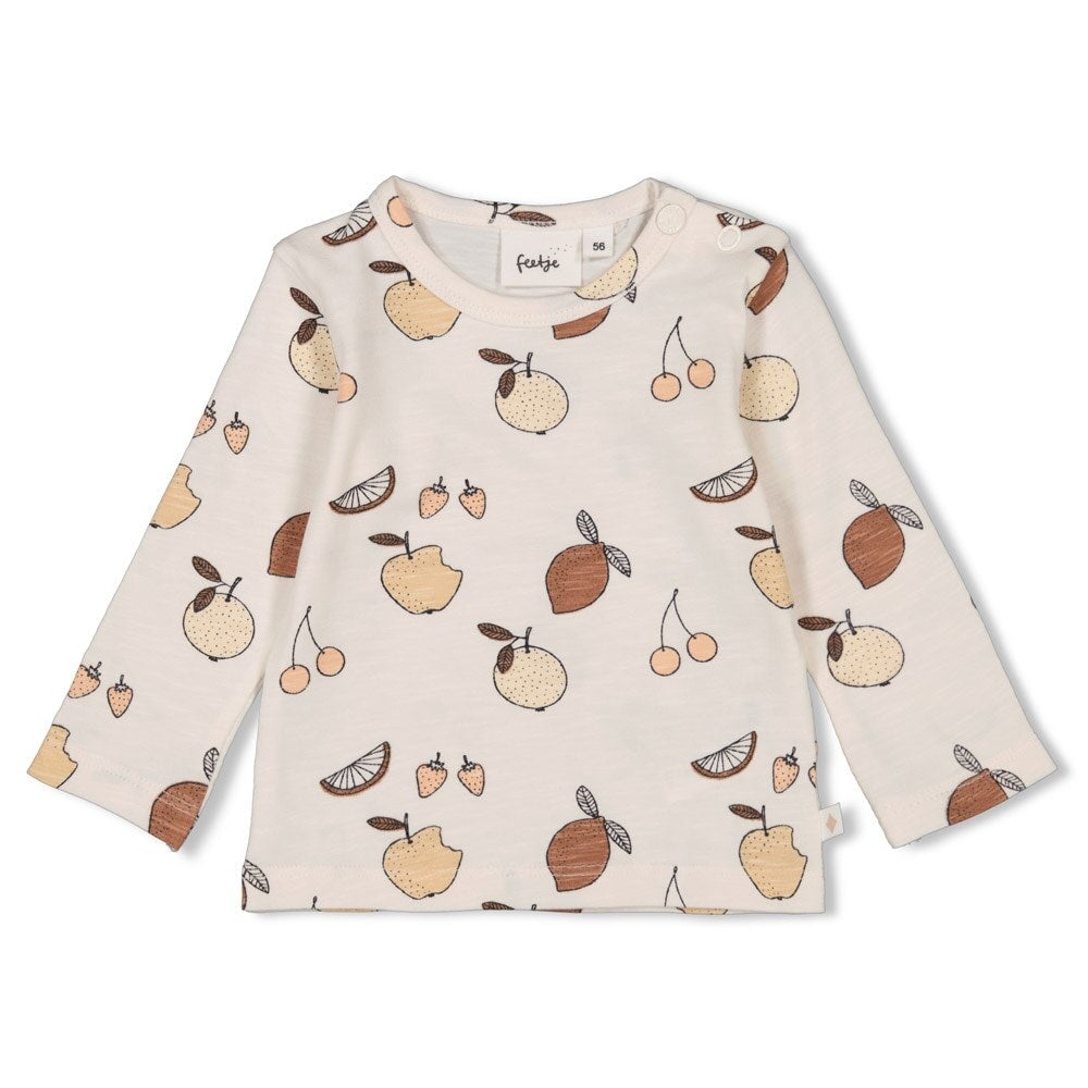 CUTIE FRUITY Signature Allover Print Slub Yarn Top