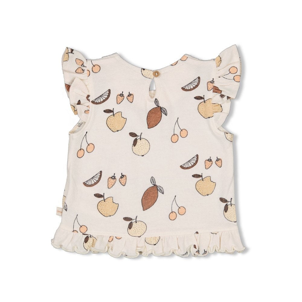 CUTIE FRUITY Organic Cotton Fancy Fabric Signature Print Top