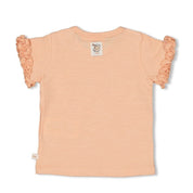 CUTIE FRUITY Frilly Ruffle Slub Yarn Top