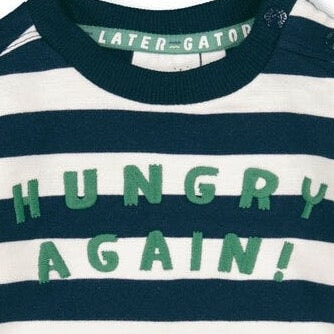 LATER GATOR "Hungry Again!" Slub Knit French Terry Sweat Top