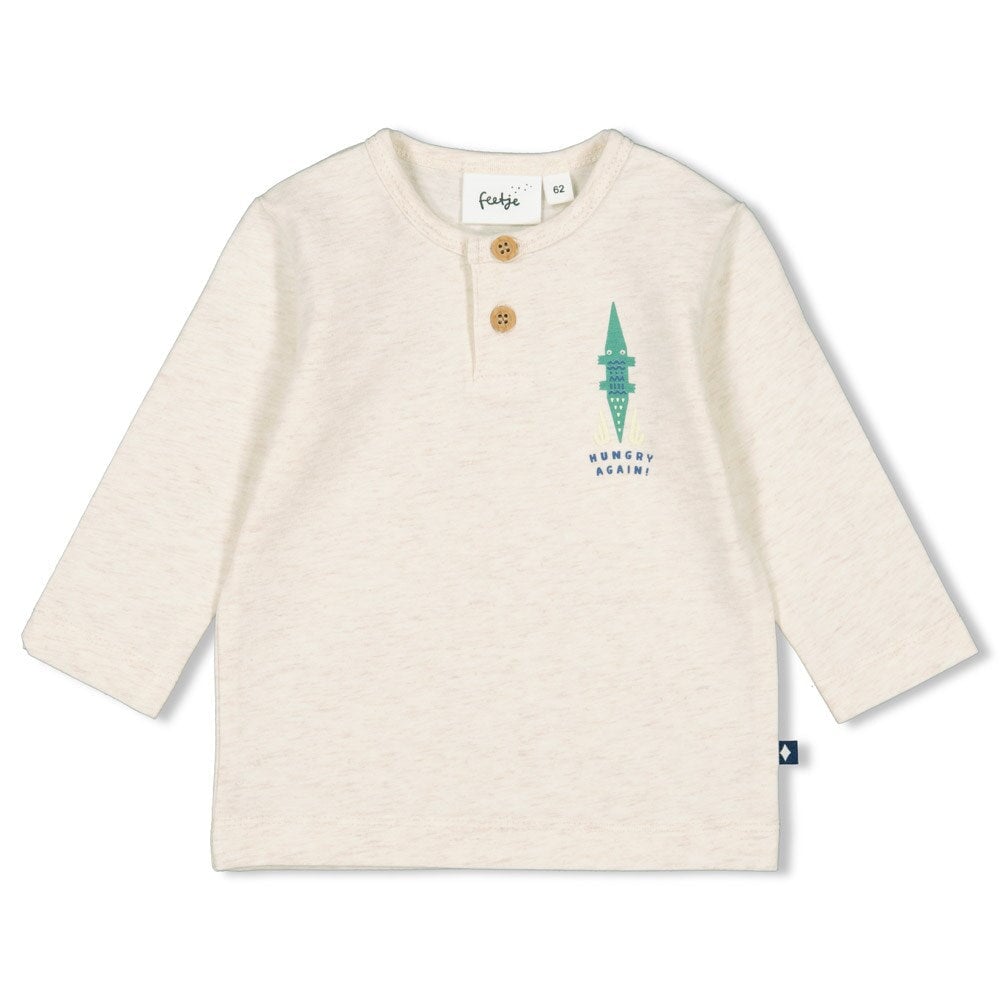 LATER GATOR "Hungry Again!" Placket Top