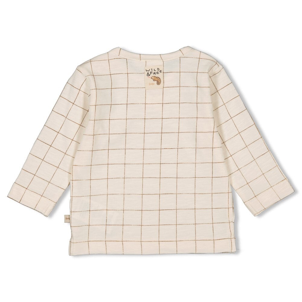 CHAMELEON Appliqué Slub Yarn Top