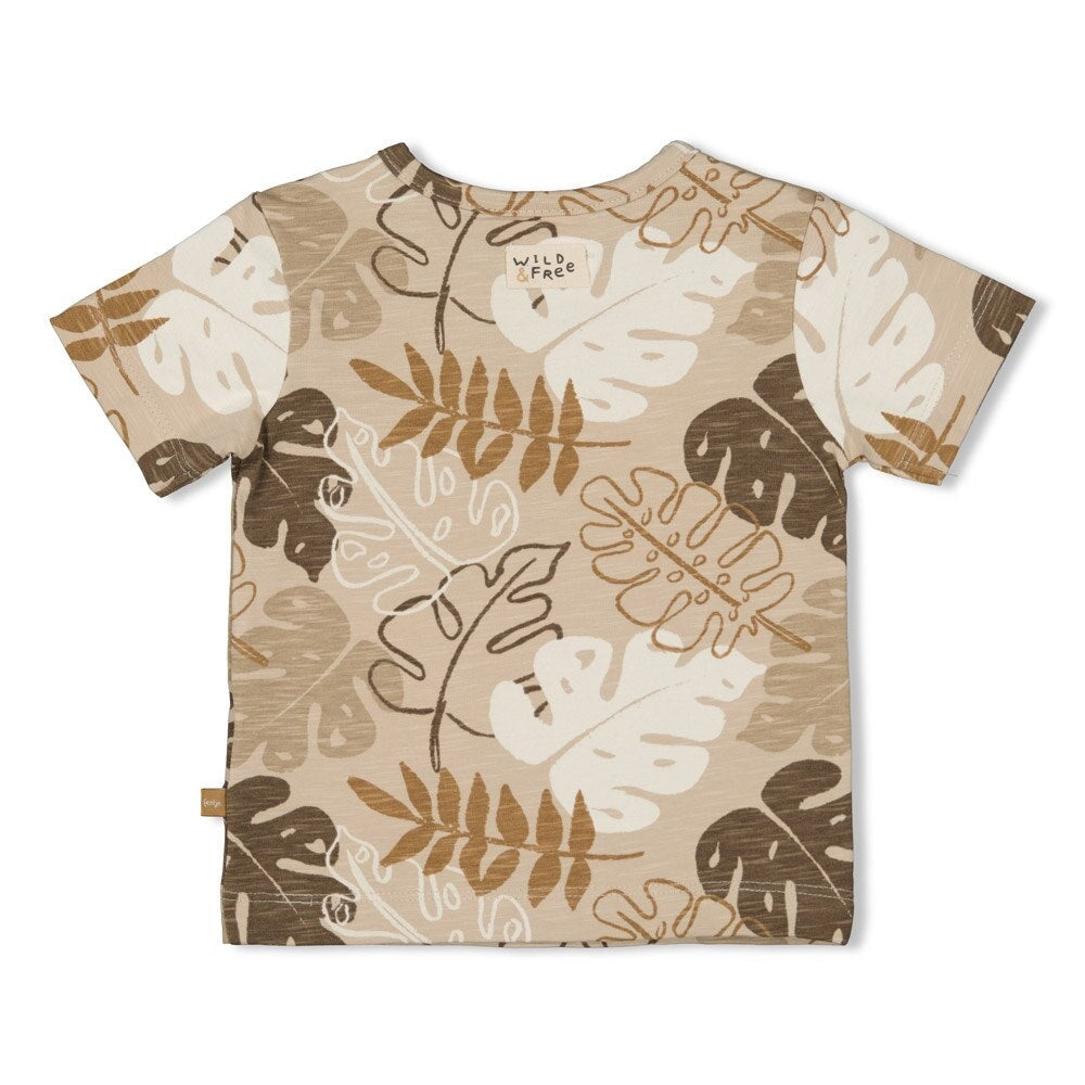 CHAMELEON Signature Allover Print Slub Yarn Top