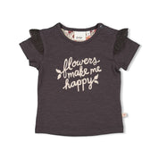 WILD FLOWERS "Flowers Make Me Happy" Slub Yarn Top