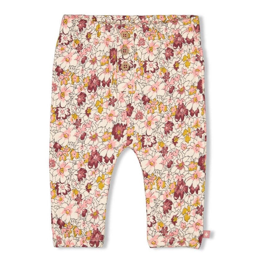 WILD FLOWERS Allover Print Fancy Fabric Pant
