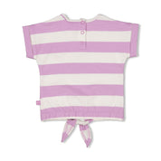 SPLASH Slub Yarn Fashion Stripe Top