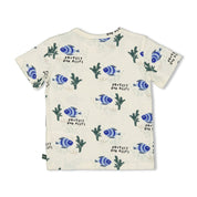 PROTECT OUR REEFS Signature Print Slub Yarn Top