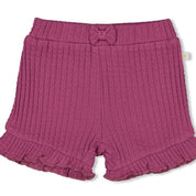 SUNNY LOVE Fancy Rib Fashion Shorts