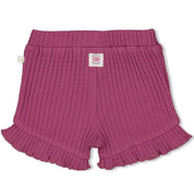 SUNNY LOVE Fancy Rib Fashion Shorts