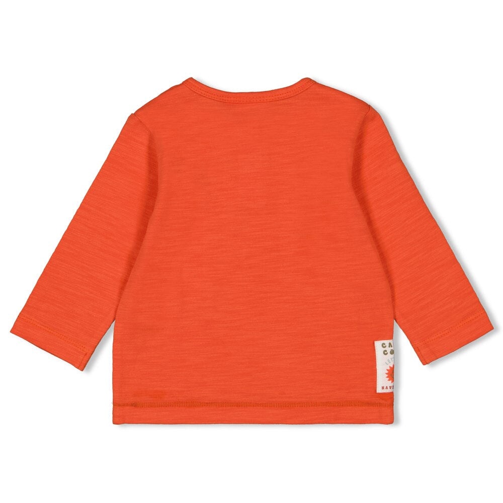 CAMP COOL Slub Yarn "Happy Camper" Long Sleeve Top