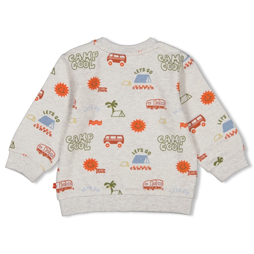 CAMP COOL Allover Print French Terry Sweat Top
