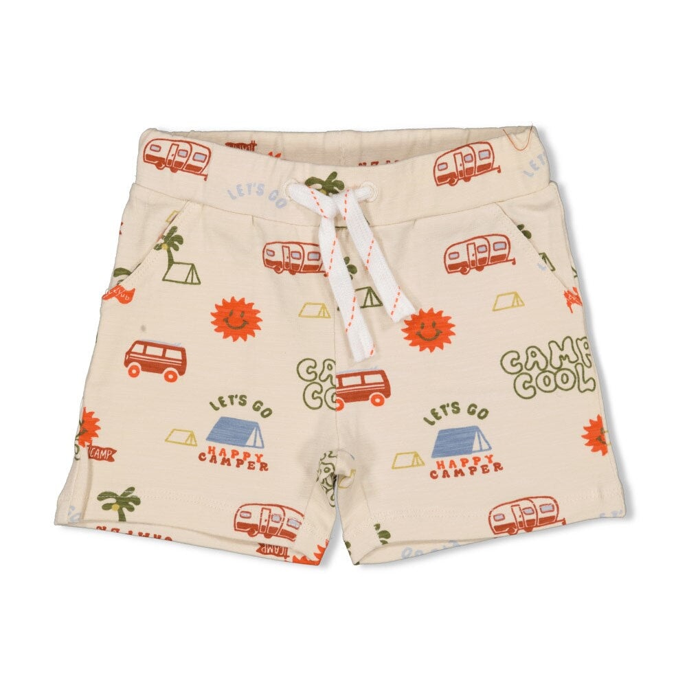 CAMP COOL Slub Yarn French Terry Allover Print Short