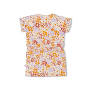 SUNNY SIDE UP Allover Print Crinkle Jersey Dress