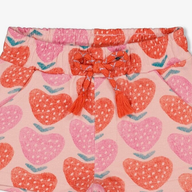 BERRY NICE Allover Print Fashion French Terry Shorts
