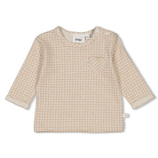 PICNIC PARTY - Signature Check Single Jersey "bunny-in-pocket" Top