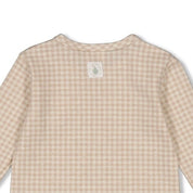 PICNIC PARTY - Signature Check Single Jersey "bunny-in-pocket" Top