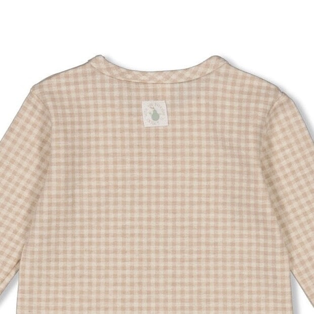 PICNIC PARTY - Signature Check Single Jersey "bunny-in-pocket" Top