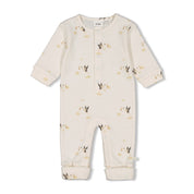 SPECIAL DELIVERY - Allover Print Ribbed Fashion Overall