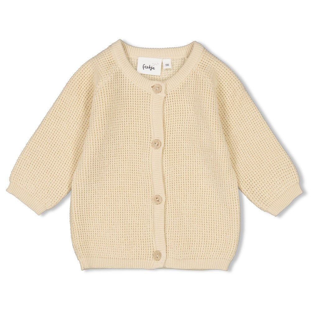 SPECIAL DELIVERY - All Organic Cotton Textured Knit Cardigan Sweater