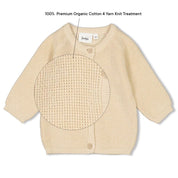 SPECIAL DELIVERY - All Organic Cotton Textured Knit Cardigan Sweater