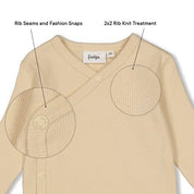 SPECIAL DELIVERY - 2x2 Rib Knit Side Wrap Top