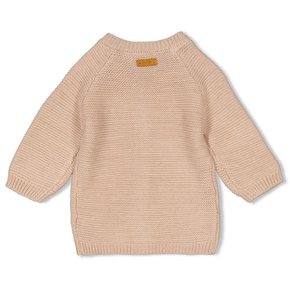 CUTE COOKIE - Garter Stitch Classic Cardigan Sweater