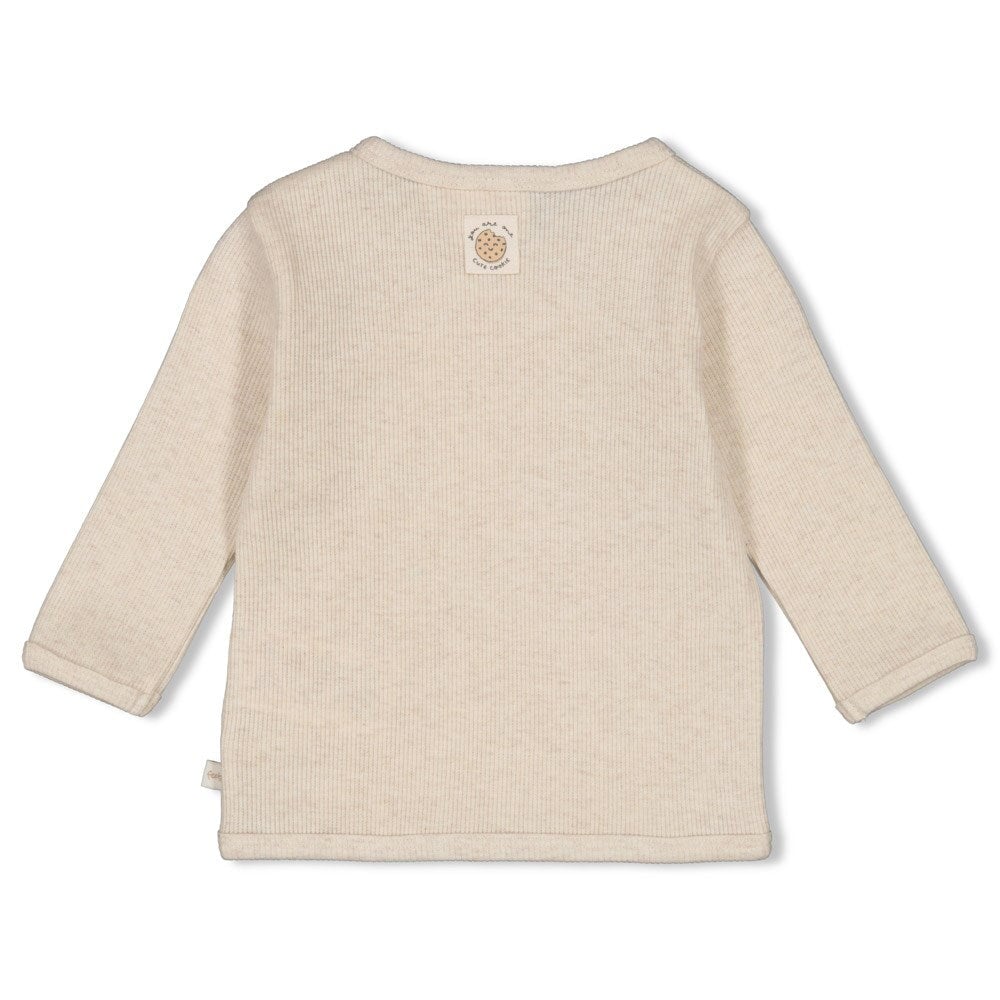 CUTE COOKIE - 2x2 Rib Knit Side Snap Wrap Top