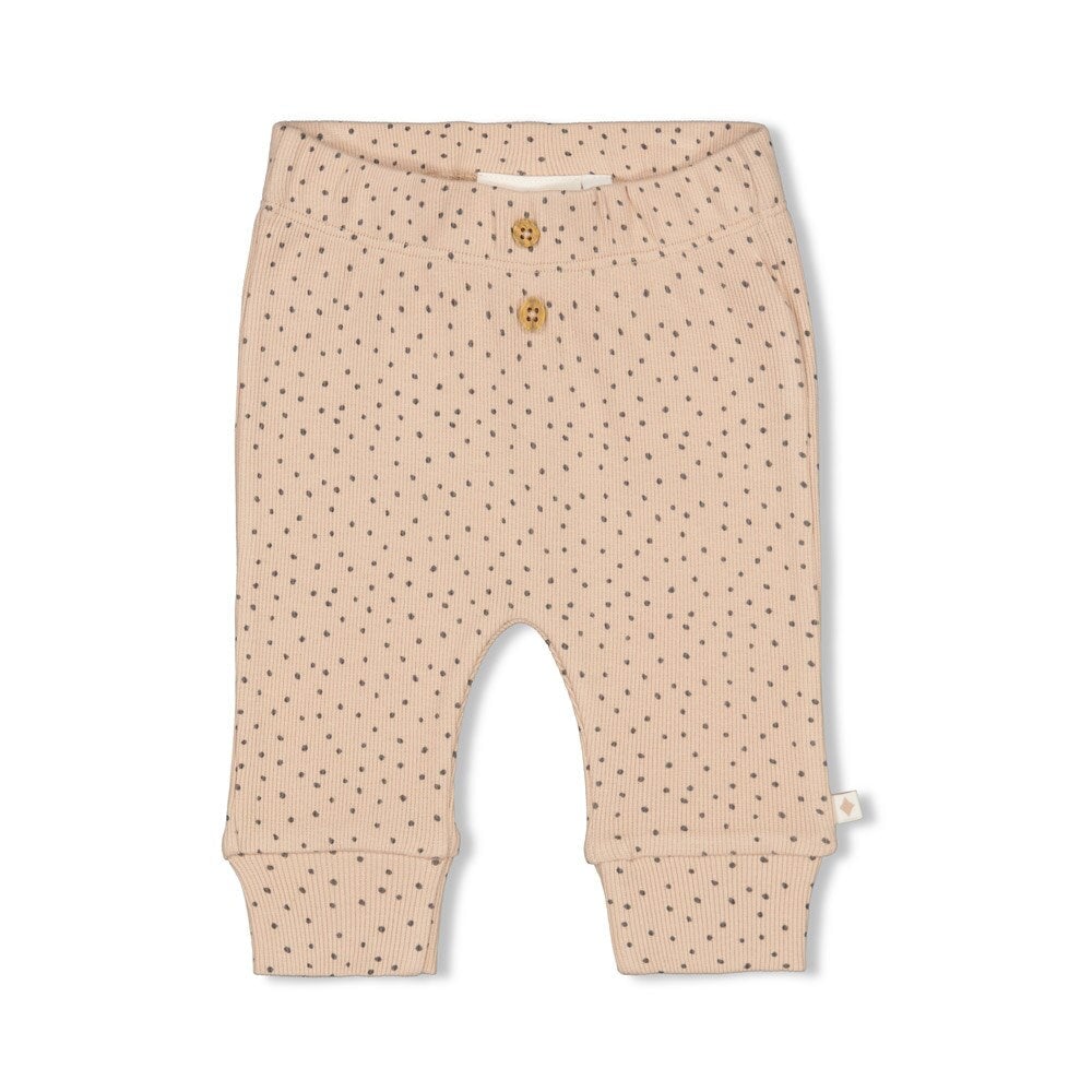 CUTE COOKIE - 2x2 Rib Knit "chips everywhere" Pants