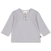 FARM LIFE - Yarn Dye Stripe Placket Top