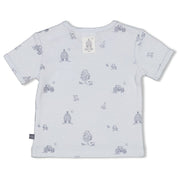 FARM LIFE - Organic Cotton 1x1 Rib Allover Print Top