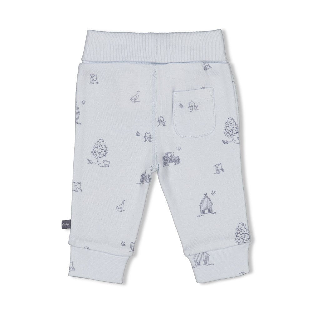 FARM LIFE - Organic Cotton 1x1 Rib Allover Print Fashion Pants