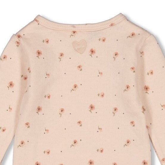 SWEET POPPY - Double Knit Allover Print Side Wrap Body