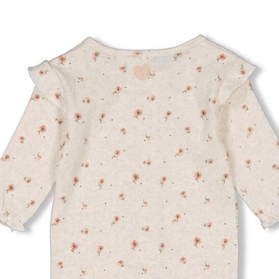 SWEET POPPY - Allover Print Rib Ajour Classic Coverall