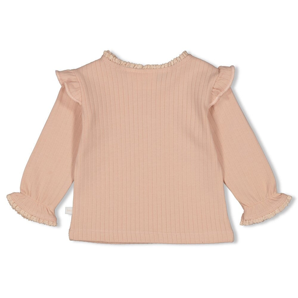 SWEET POPPY - 8x2 Rib Knit Embroidered Signature Top